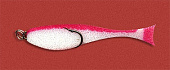 Рыба поролоновая с двойным кр. 12см бело-красн, .