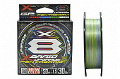 Плетеный шнур YGK X-Braid Upgrade X8 Pentagram Multicolor 150м #1.5, Япония