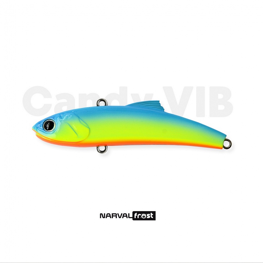 Раттлин Narval Frost Candy Vib 85mm.26g.#004-Blue Back Chartreuse , Narval