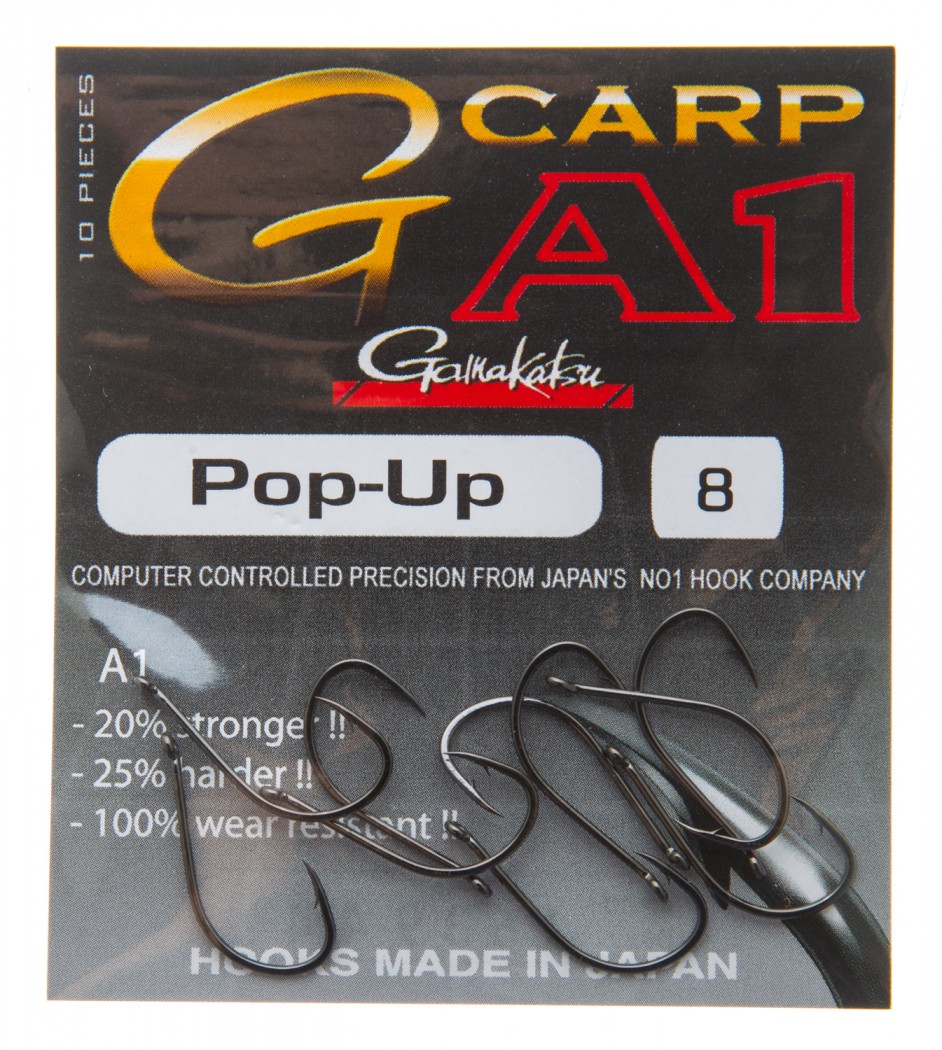 Крючки Gamakatsu Hook A1 G-Carp Pop Up №6, Япония