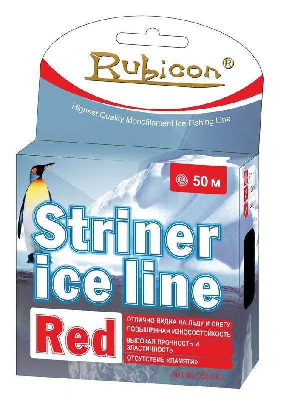 Леска Rubicon Striner Ice Line 50m d=0,18mm (red), Rubicon