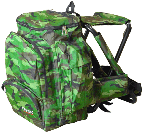 Стульчик-рюкзак складной,  68*49*45 см, с чехлом, GRFISH