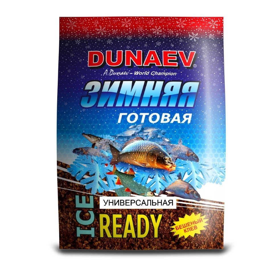 Прикормка Дунаев ICE READY"Универсальная" 0,5кг., Россия