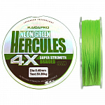 Плетеный шнур Kaida HERCULES Neon Green 4x100м 0.18мм PX401-18