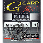 Крючки Gamakatsu Hook A1 G-Carp Specialist PTFE №4, Япония